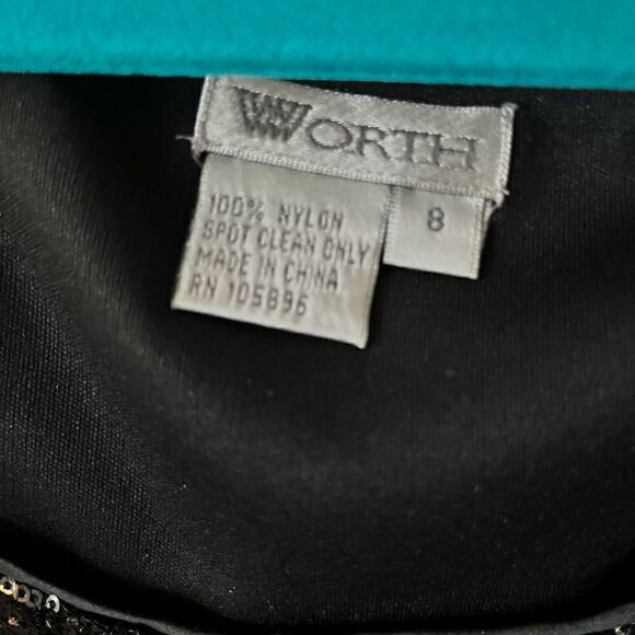 Worth Nylon Black & Gold Sequin Tank size 8 - Picture 4 of 4